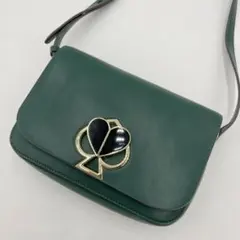 美品✨ケイトスペードニューヨーク ニコラ ツイストロック ショルダーバッグ 緑