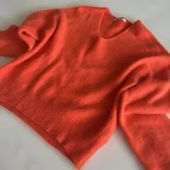 BEAUTY&YOUTH ニット オレンジ 長袖　タヌキ