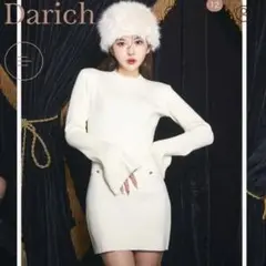 ダーリッチDarich⭐︎ハートボタンニットミニワンピース