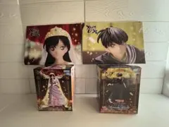 プライズフィギュア　名探偵コナン　工藤新一　毛利蘭　２点　販促用ポスター付き