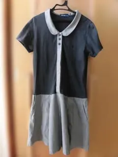 FRED PERRY 半袖ワンピース　黒グレーのサムネイル