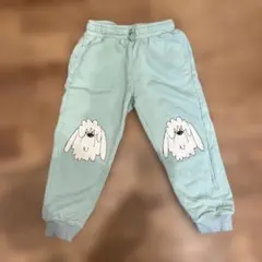 H&M キッズ ロングパンツ 犬プリント 122cm