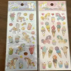【キラキラクリアぷっくりシール】シールセット