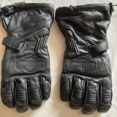 Harley DavidsonレザーバイクグローブXLブラック
