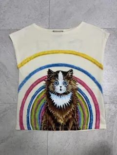美品 GUCCI バックロゴ 「虹の中の猫」 キッズ Tシャツ 110cmのサムネイル