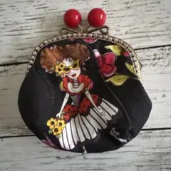 ロラライハリスMasqueradeがま口ポーチハンドメイド - メルカリ
