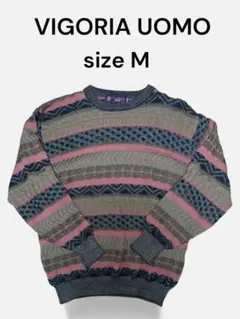 VIGORIA UOMO 総柄 ニット M
