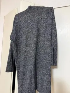 UNIQLO ソフトニットフリースワンピース 長袖 ダークグレー