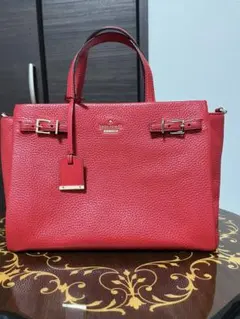 kate spade レッド ハンドバッグ 最終お値下げ