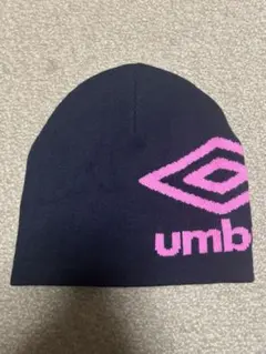 umbro×LOWRYSFARM ビーニー ネイビー ピンク