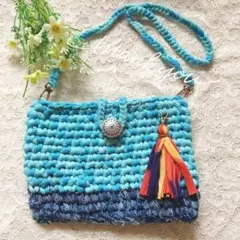 ショルダーバッグ　クラッチバッグ　ハンドメイド