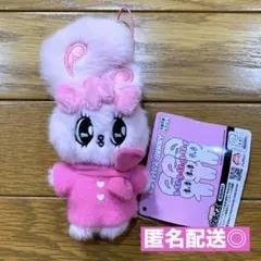 エスターバニー　ホリデーマフラーマスコット　ぬいぐるみ　ピンク　リボン