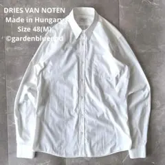 DRIES VAN NOTEN レギュラーカラーシャツ 薄手 ホワイト 長袖 Mのサムネイル
