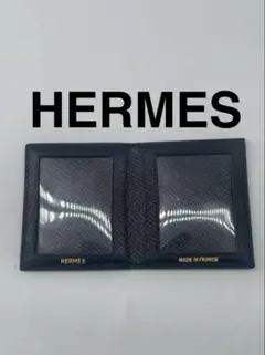 エルメス　フォトフレーム　ミニフォトケース　ブラック　レザー　HERMESのサムネイル