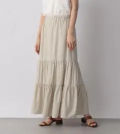 LOWRYS FARM エアリーティアードフレアスカート 新品未使用