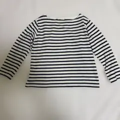 earth music&ecology ストライプ七分袖Tシャツ