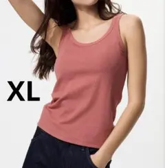 エアリズムコットンブラタンクトップ XL RED レッド