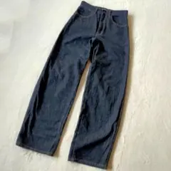 ユニクロ ユー U　ワイドフィットカーブジーンズ　26　ハイウエスト