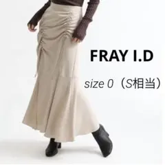【FRAY I.D】フレイアイディー　ドロストアシメスカート　フレアスカート　S