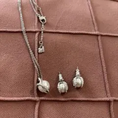 スワロフスキーネックレス＆ピアス