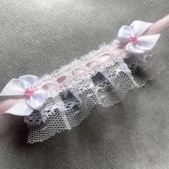 277 ぬいぐるみ用 ヘッドドレス 10cmぬい ピンク ハート オーロラ