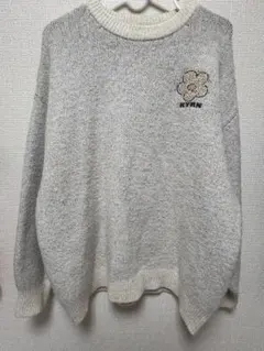kaoyorinakami 顔より中身KYRN 花刺繍 オーバーサイズニット