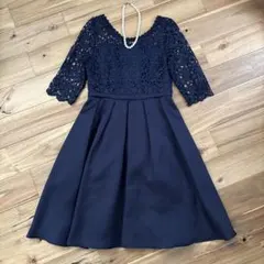 【pin'x】ネイビー パーティドレス オケージョンドレス Aラインドレス