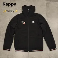 Kappa/カッパ 2way 中綿ジャケット ベスト ブラック ゴルフウェア