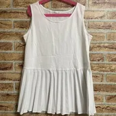 裾プリーツ⭐︎インナーホワイト