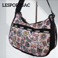 LESPORTSAC レスポートサック カラフル模様 ショルダーバッグ 調整可能