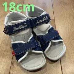 ミキハウスダブルビーのサンダル18cmのサムネイル