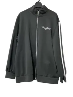 ゆったり　量産型　くま柄ジャージジャケット