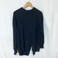 GLOBAL WORK 黒ニット Mサイズ レディース ゆったりシルエット