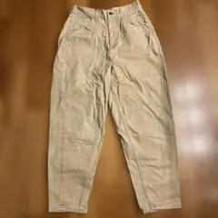 スタジオクリップ　M ベージュ バレルレッグ　カジュアルパンツ