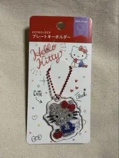 Hello Kitty プレートデコキーホルダー