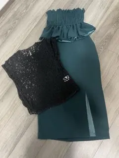 ラグナムーン　ダークグリーンドレスセット