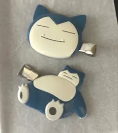 【新品未使用】ポケモン カビゴン 前髪クリップ 2個セット 跡がつかない