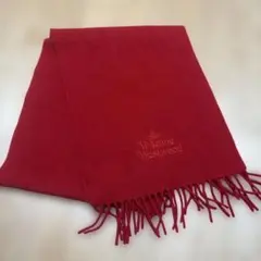 最終値下げ❣️Vivienne Westwood マフラー レッド ウール100%のサムネイル