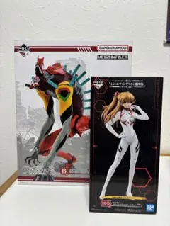 一番くじ 2号機 獣化第2形態 & 式波アスカラングレー　フィギュア