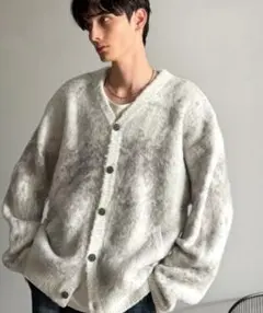remer グレー ポケット付き モヘアカーディガン - メルカリ