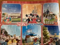 ディズニー　カレンダー １枚もの