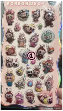 ボンボンドロップシールセット #1ラブブ