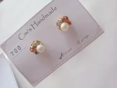 ハンドメイドピアス 2点セット