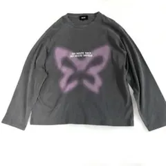 MSG バタフライプリント Tシャツ Sサイズ グレーのサムネイル