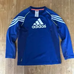 adidas 青 長袖カットソー　150㎝