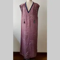 値下げ¥18000⇨¥9000 Vネックワンピース【着物リメイク】