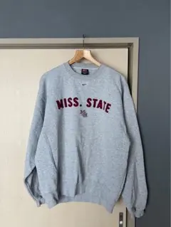 Nike MISS. STATE トレーナー Lサイズ グレー　vintage
