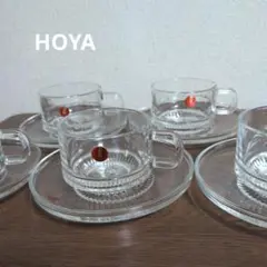 HOYA ティーカップ・ソーサー 4個セット