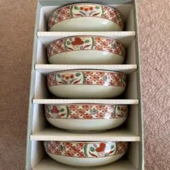 有田焼　和光圓　京赤絵小鉢　5個セット