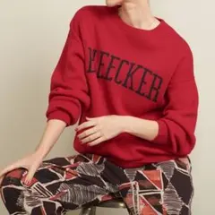 ビューティー&ユース★BY ロゴクルーネック ニットプルオーバー